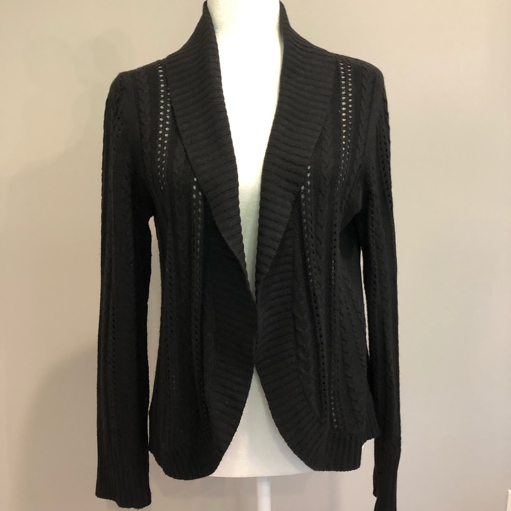Ann Taylor black open cardigan, size M - Picture 1 of 7